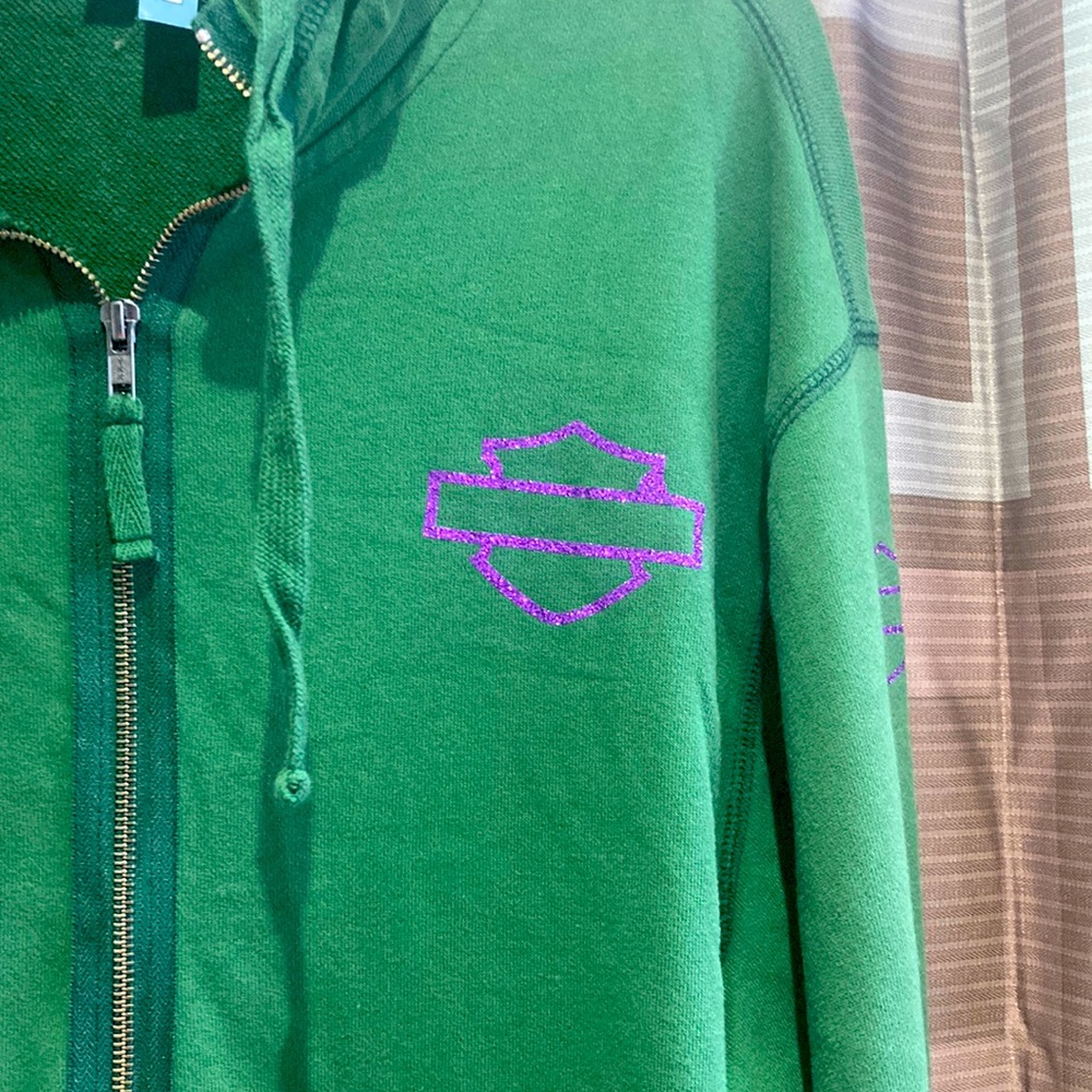 Green hoodie jacket